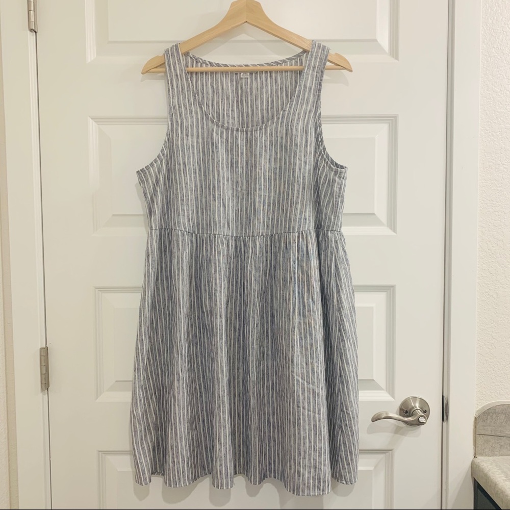 American Eagle Babydoll Pinstripe Dress